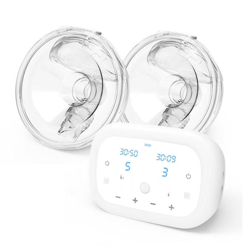 baby feeding breast pump electric,portable breast pump hands free low noise strong suction power wearable breast pump with 2 modes 9 levels lcd display brestfeeding 2